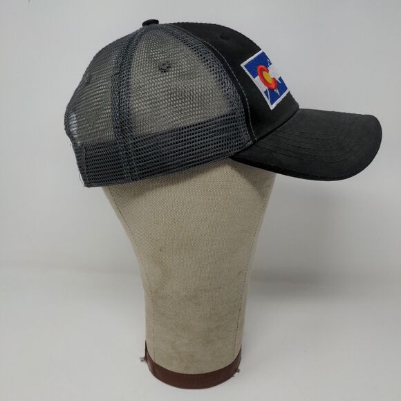 Uluru Colorado Snapback Mesh Back Hat Black OSFM Embroidered Logo - Picture 6 of 12